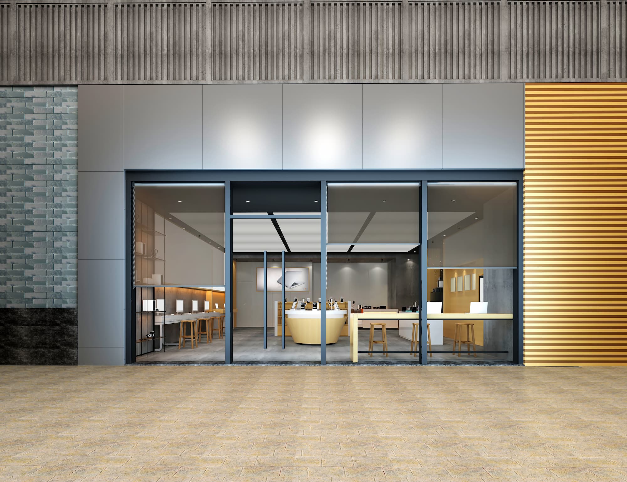 PORTES_AUTOMATIQUES_DESIGN | F2a automatisme Quelles sont les tendances actuelles en matière de design pour les portes de magasin ? Saint-Louis 0